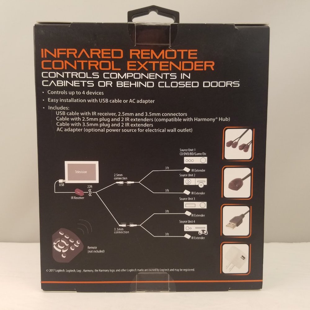 Infrared Remote Control Extender Control up to 4 Devices - Picture 3 of 6